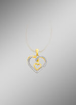 Mooie harthanger met 32 ??diamanten