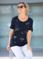 Uitstekend shirt met decoratieve strassversiering 