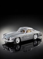 Mercedes-Benz 300SL als metalen spuitgietmodel 