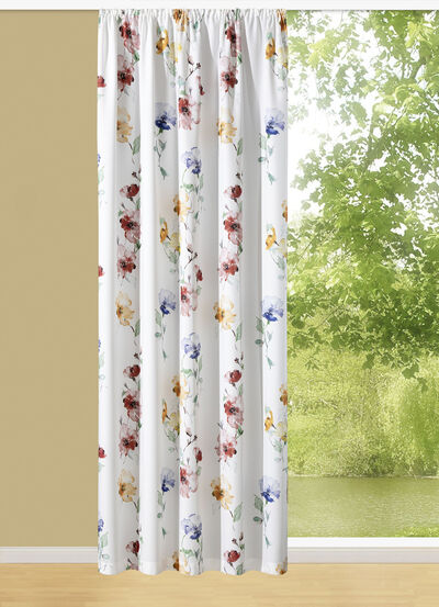 Overgordijn met universele railtape 