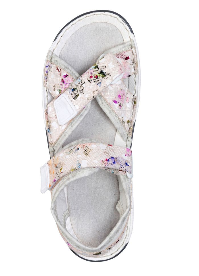 ELENA EDEN sandaal met speelse print ECRU-KLEURRIJK