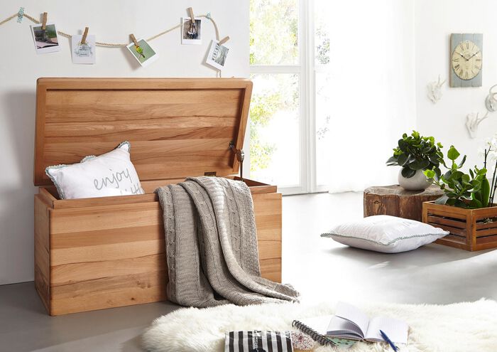 Koffer van geolied massief hout KERNBEUKEN