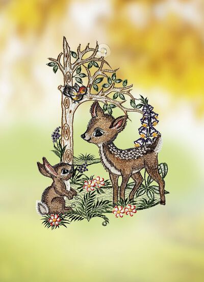 Raamschilderij met reekalf 