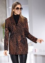 Blazer met elegant weggewerkte printbalk 