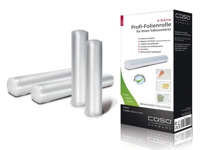 Folierollenset, 2 stuks, voor Caso vacumeermachines 