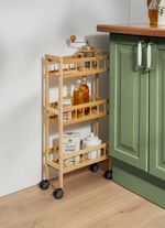 huishoudtrolley van bamboe 