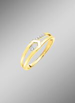 Moderne damesring met zirkonia 