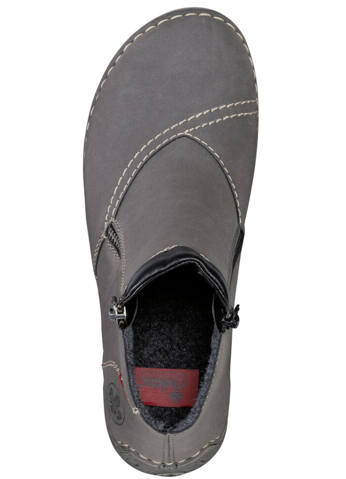 Rieker laarsje gemaakt van gearceerd synthetisch materiaal GRIJS-ZWART