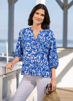 Blouse met overhemdkraag 