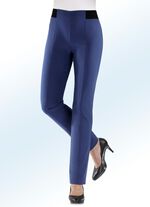 Broek met speciale bandafwerking INDIGOBLAUW