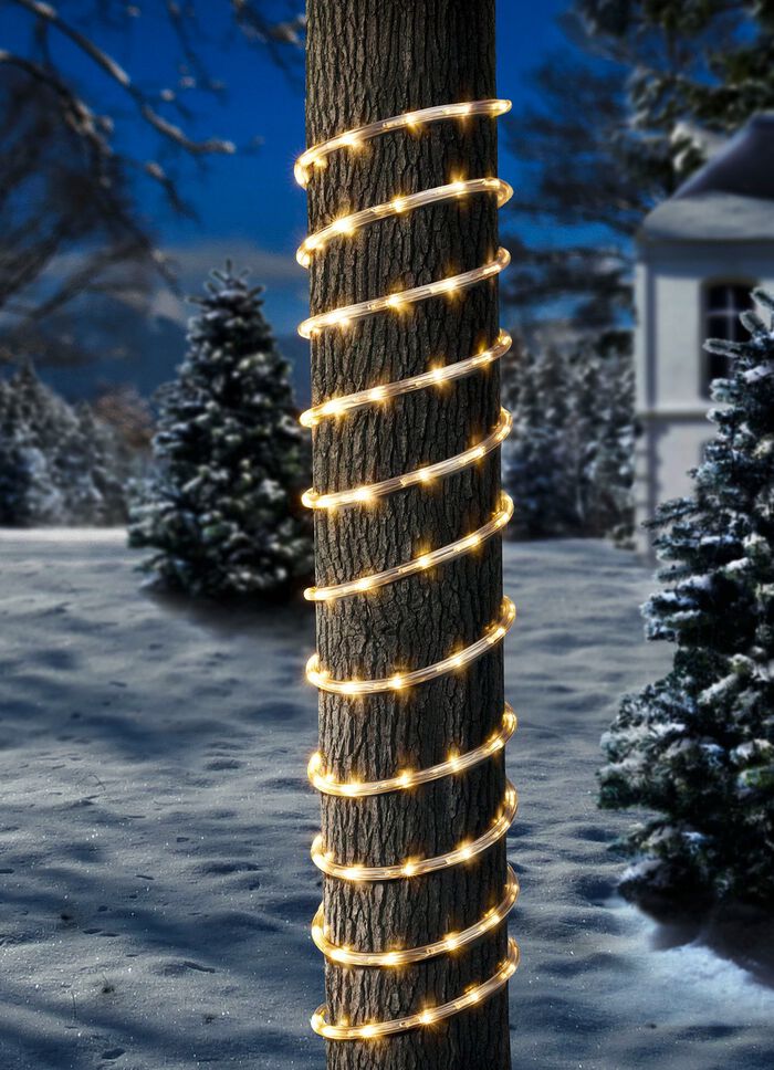 Lichtslang, 6m, rood-wit TRANSPARANT