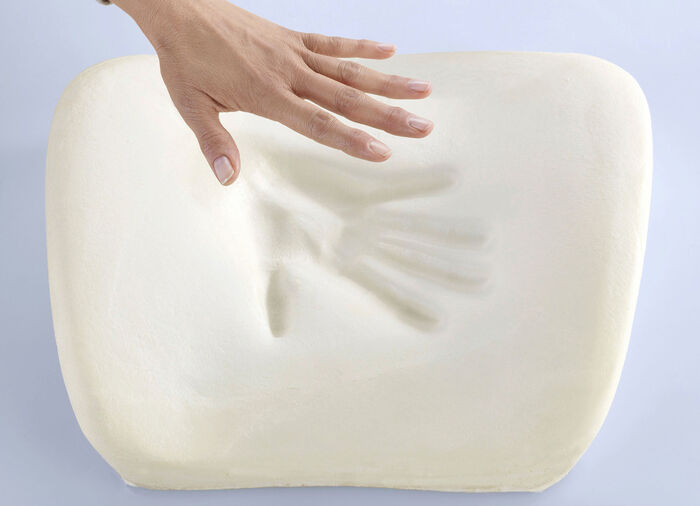 Kussen met gelschuimvlokkenvulling 