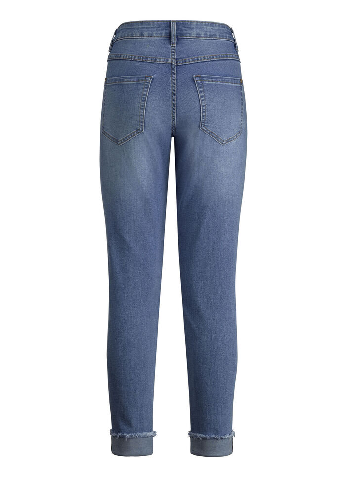 Jeans met fonkelende strass steentjes JEANSBLAUW