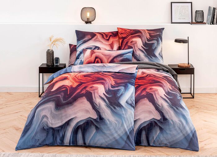 Mako satijnen beddengoedset van Estella ROOD