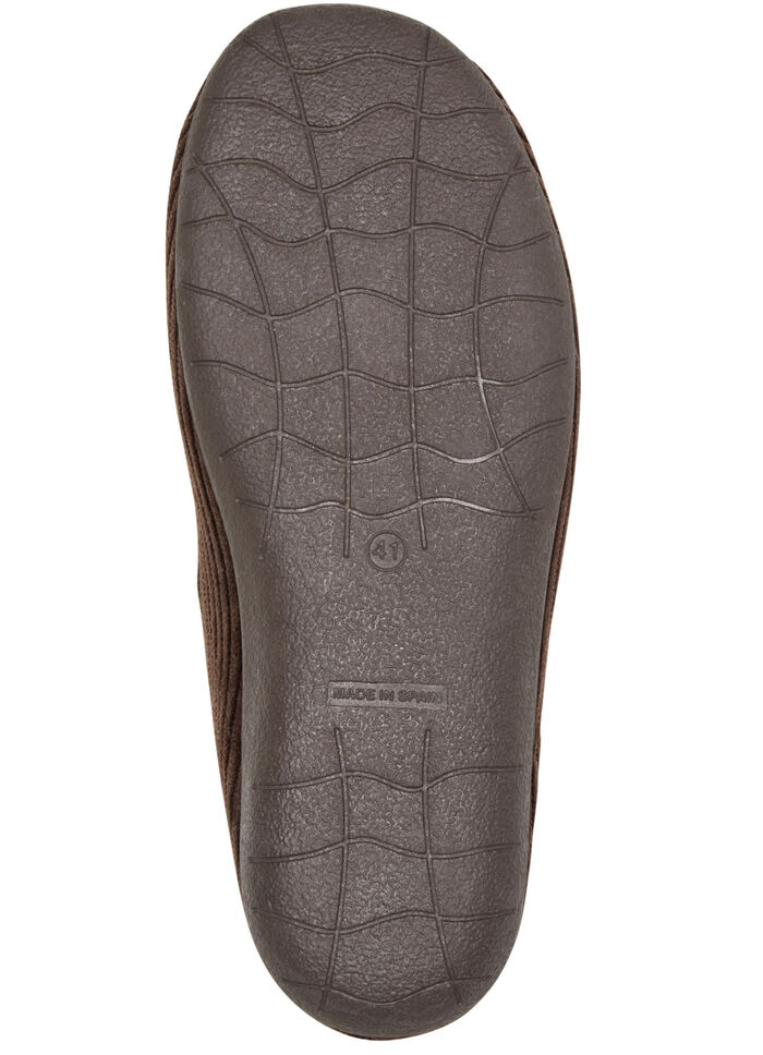 Pantoffels van textiel in corduroy-look BRUIN