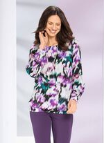 Tuniek met decoratieve plooien 