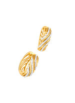 Schitterend mooie creoolse oorbellen met diamanten