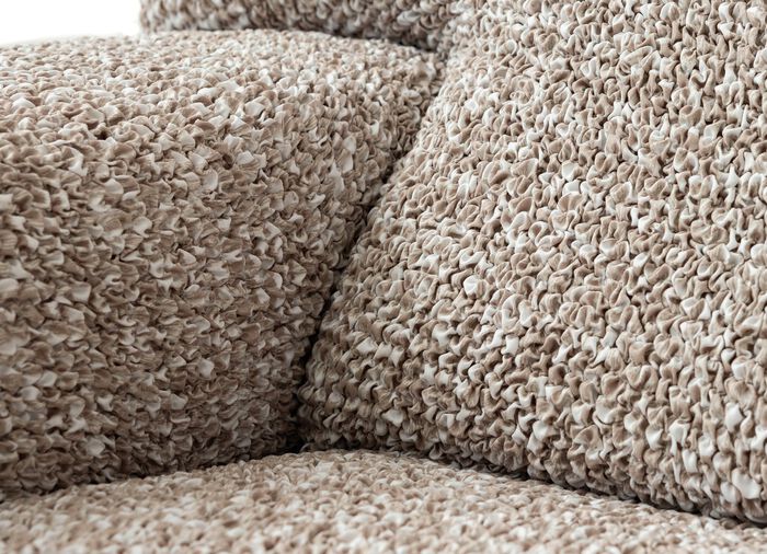 Bi-elastische microvezel stretchhoezen BEIGE