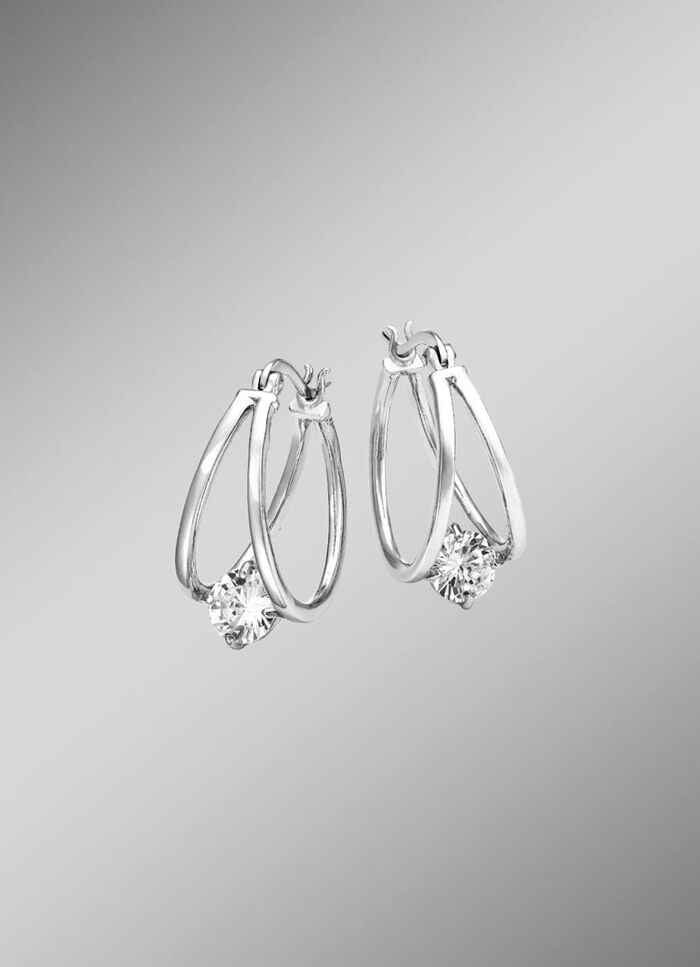 Oorringen zilver 925/- 