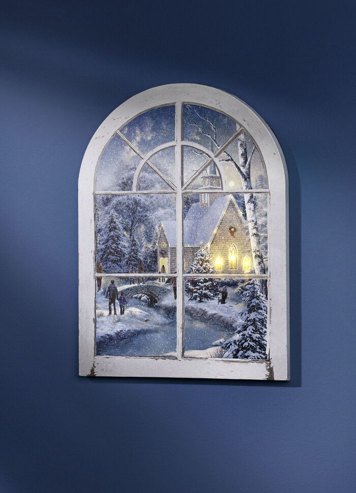 LED-foto op houten frame 