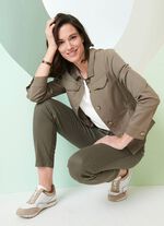 Blazer met schuine zakken 