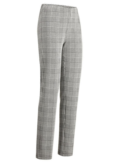 Broek met glencheck-design 