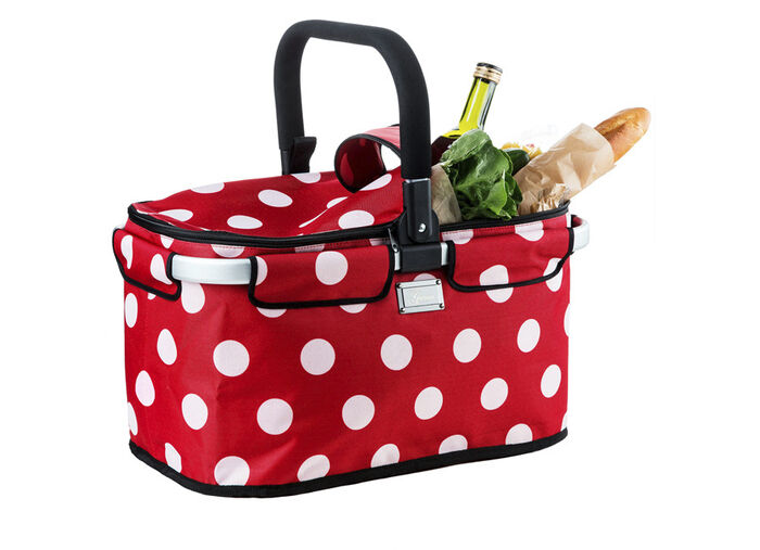 Premium-boodschappentas van aluminium, van Genius ROOD-WIT