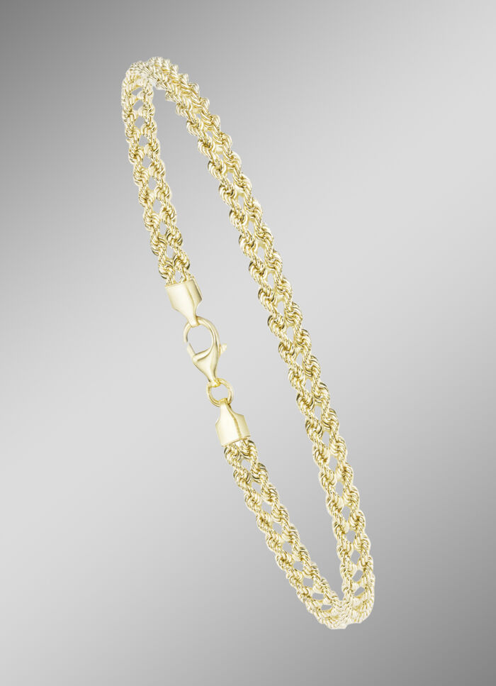 Koordkettingset van fijn goud 585/- 