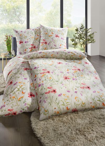 Dubbelzijdig bedrukt beddengoedset met rits 