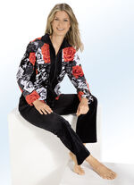 Vrijetijdspak met leuk bloemendessin 