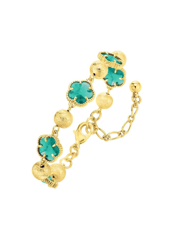 Sieradenset, 3-delig, met bloemmotief 