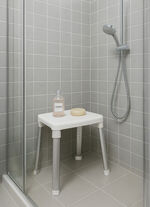 Douche- en badkruk met extra grote zitting 