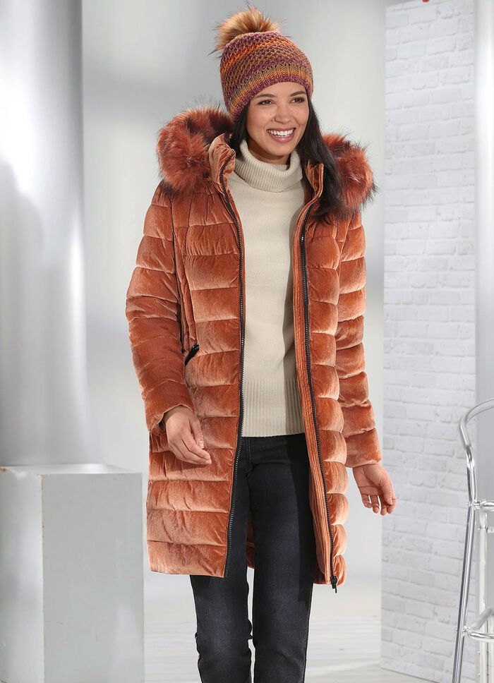 Korte jas met afneembare capuchon 