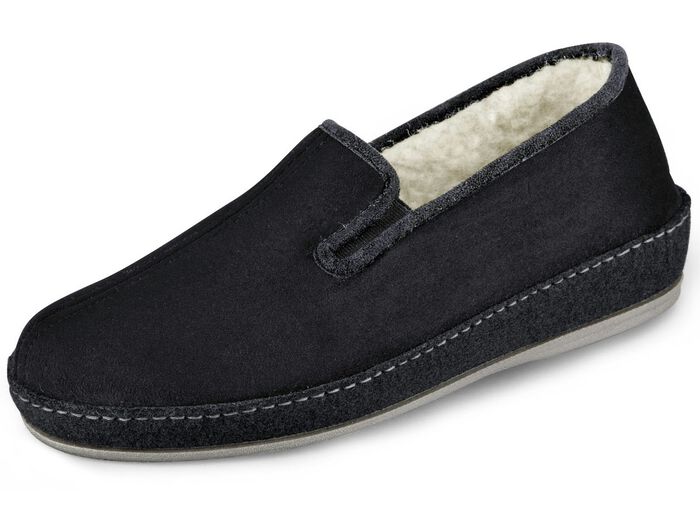 Gevoerde herenpantoffels, met nieuwe wol 