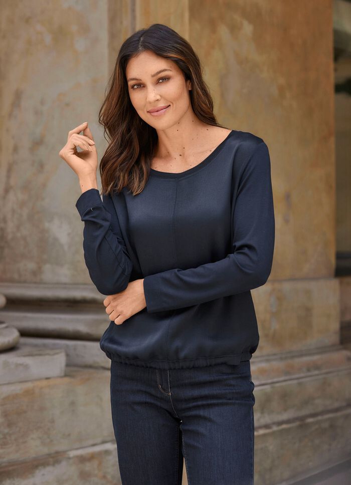 Overhemd in marineblauw 