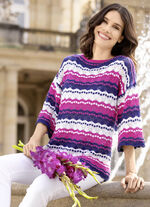 Trui met strepenmotief 