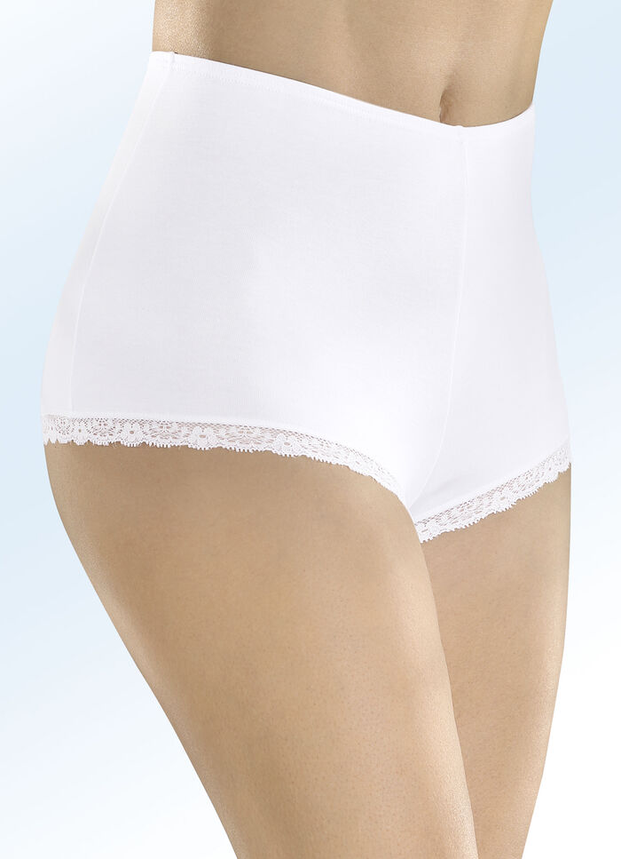 Set van drie broeken met elastische tailleband 