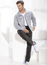 Vrijetijdspak met gebreide inzet aan de zijkant