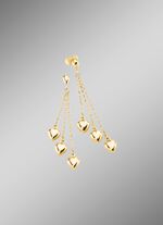 Lieve gouden hartvormige oorknopjes 