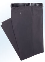 Slip-on broek van “Klaus Models” in 4 kleuren DONKERGRIJS