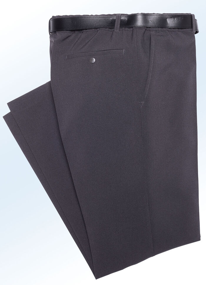 Slip-on broek van “Klaus Models” in 4 kleuren DONKERGRIJS