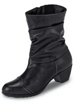 Andrea Conti, modieuze dames enkellaarsjes, winterschoenen, met rits ZWART