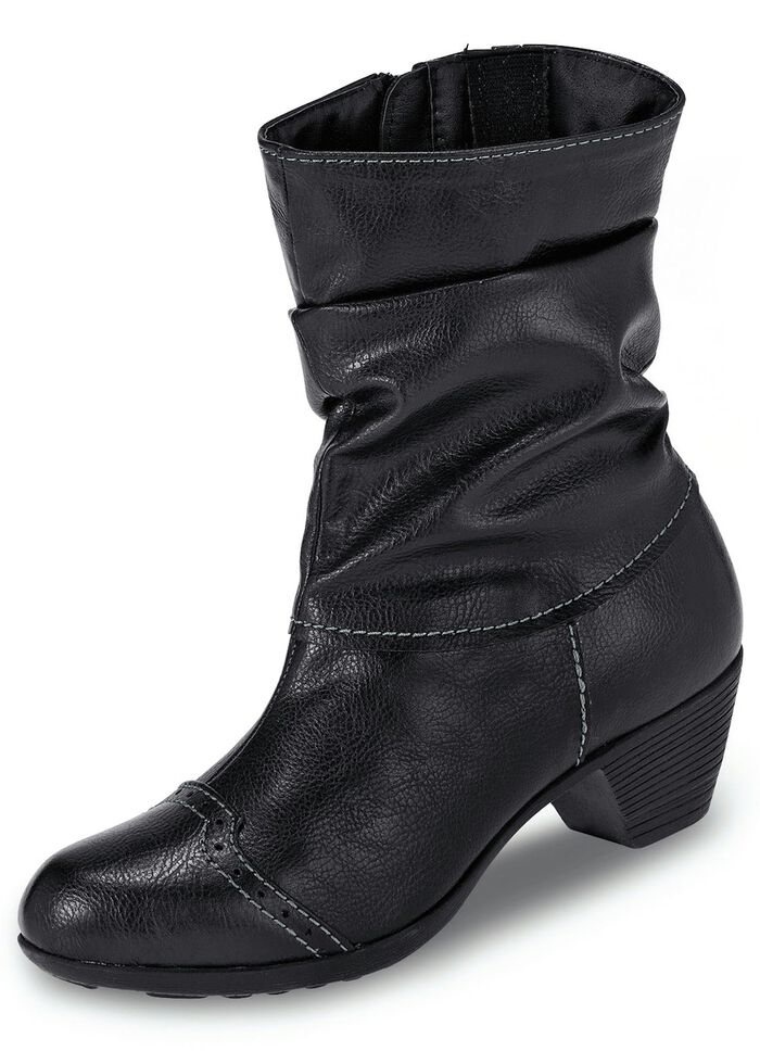 Andrea Conti, modieuze dames enkellaarsjes, winterschoenen, met rits ZWART