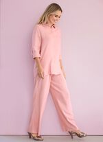 Blouse met overhemdkraag 