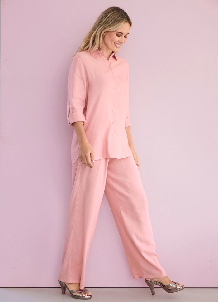 Blouse met overhemdkraag 