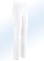 Elegante broek in pull-on-stijl WIT