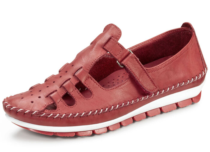 Gemini mocassinpantoffels in een zomers design ROOD