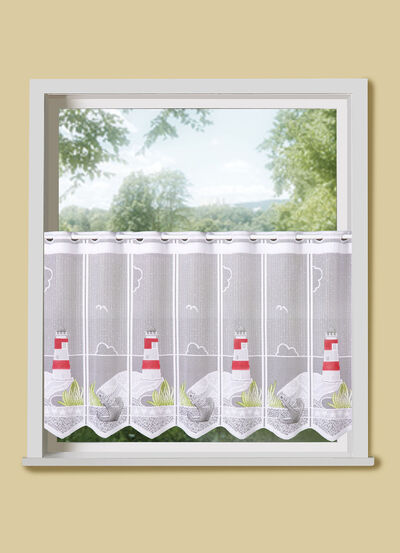 Korte jaloezieën met vuurtorenmotieven 