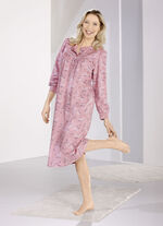 Twee-pack nachthemden tot op de kuit met knoopsluiting 