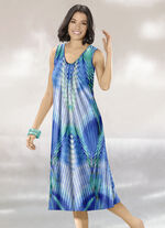 Klaus modellen jurk, mouwloos 